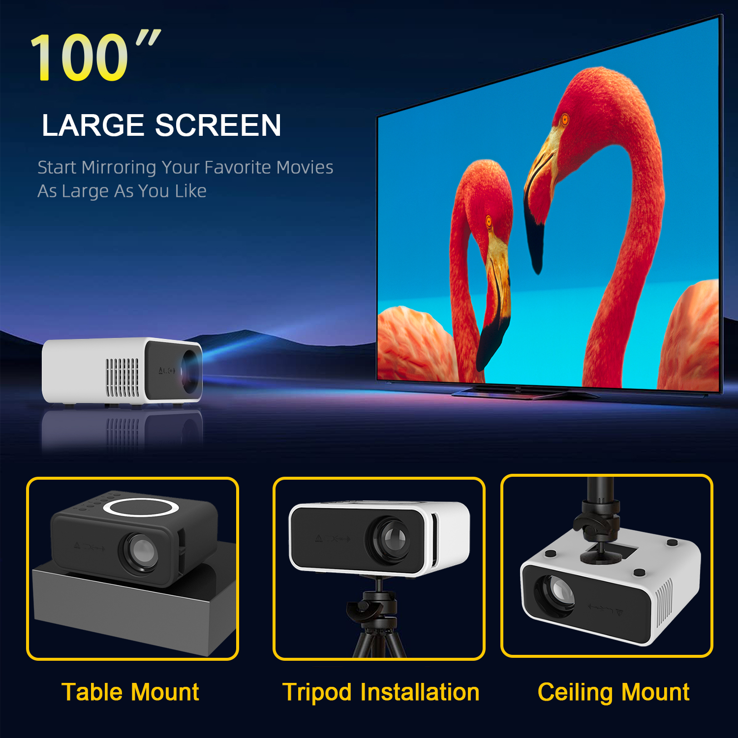 Mini LED Wireless Projector Mini LED Wireless Projector